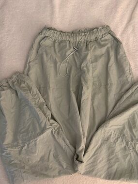Light Green parachute pants